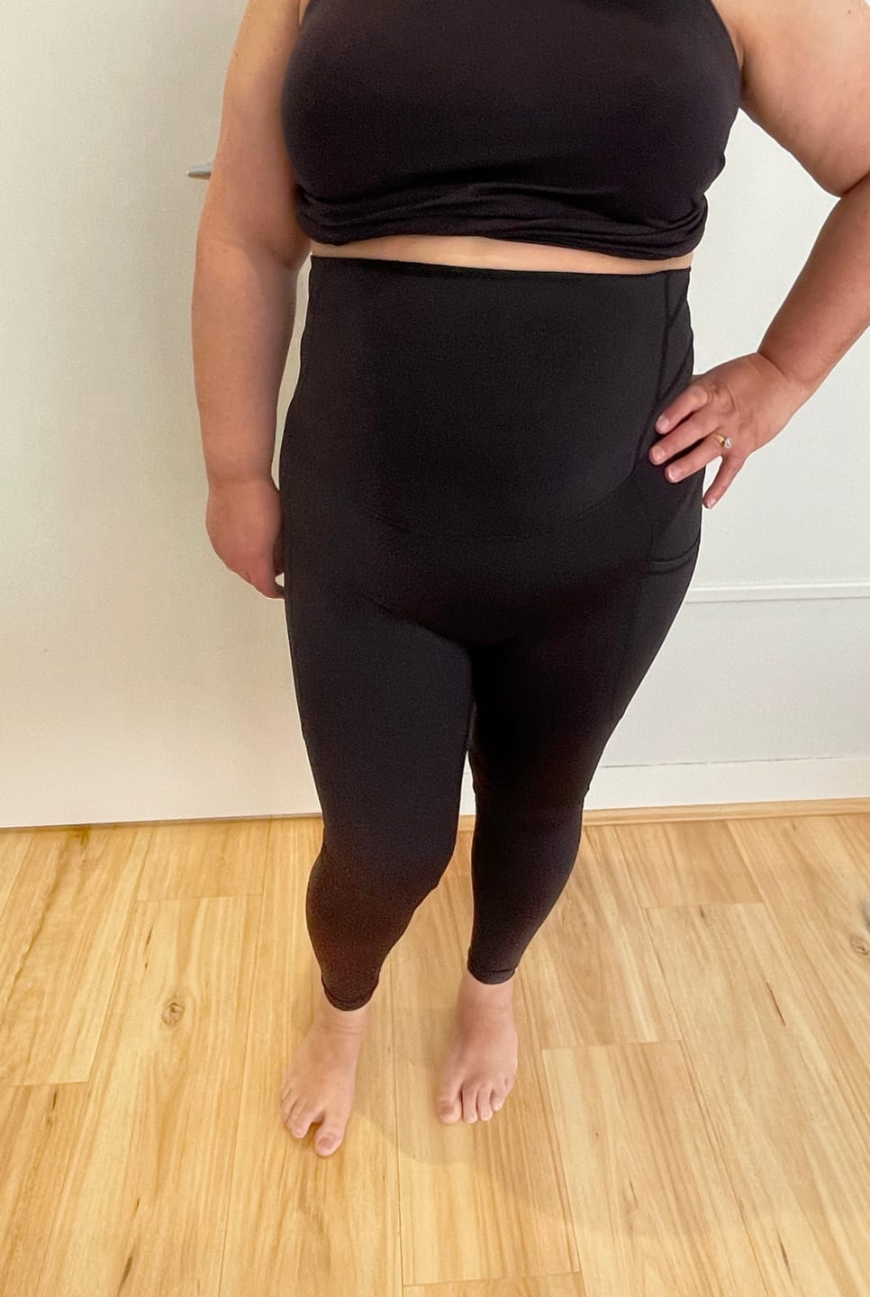 Customer photo review of postpartum compression tight