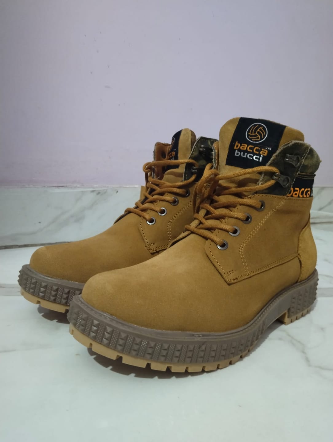 Customer photo review of Bacca Bucci Men's URBAN Boots for Men | Suede Leather Boots for Extra Comfort & Durability