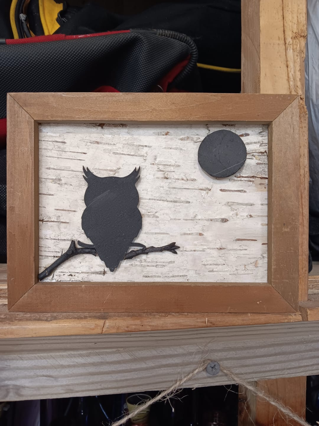 Customer photo review of Unfinished Wood Owl Shape - Animal - Wildlife - Craft - up to 24" DIY