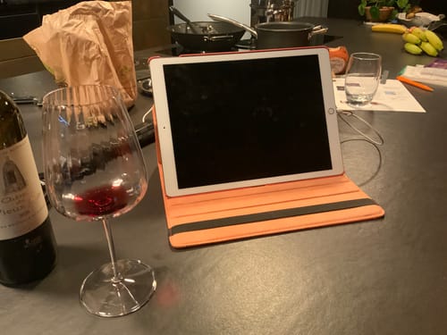 Customer photo review of Premium Leather iPad Case