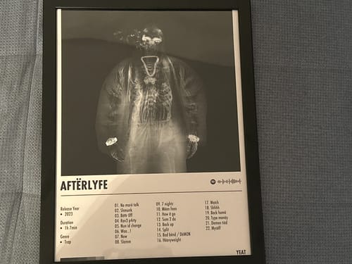 Customer photo review of Yeat - AftërLyfe | Album Cover Poster
