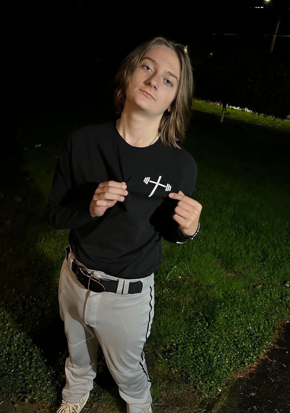 Customer photo review of Long Sleeve Performance Tee