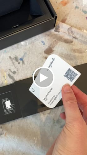 Customer video review of Tapt Custom Digital Business Card