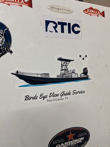 Customer photo review of Custom Boat Stickers