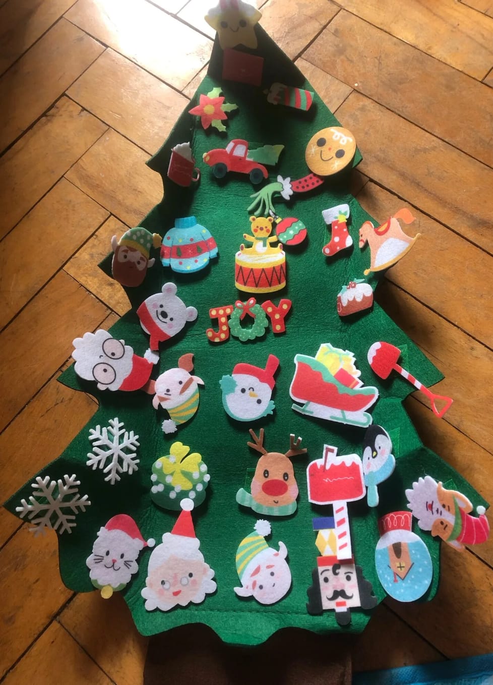 Customer photo review of Sapin de Noël Montessori en feutrine