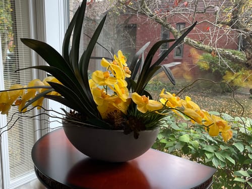 Customer photo review of Bulk 38" Artificial Phalaenopsis Long Stems Real Touch Flowers for Table Centerpieces Arrangements Wholesale