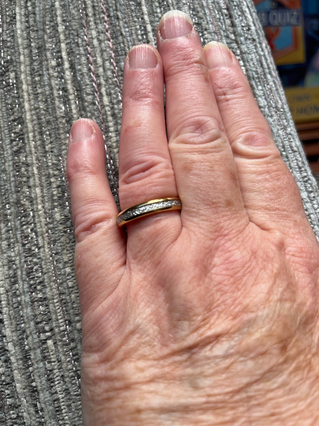 Customer photo review of The Golden Steel 4mm Wonder Ring