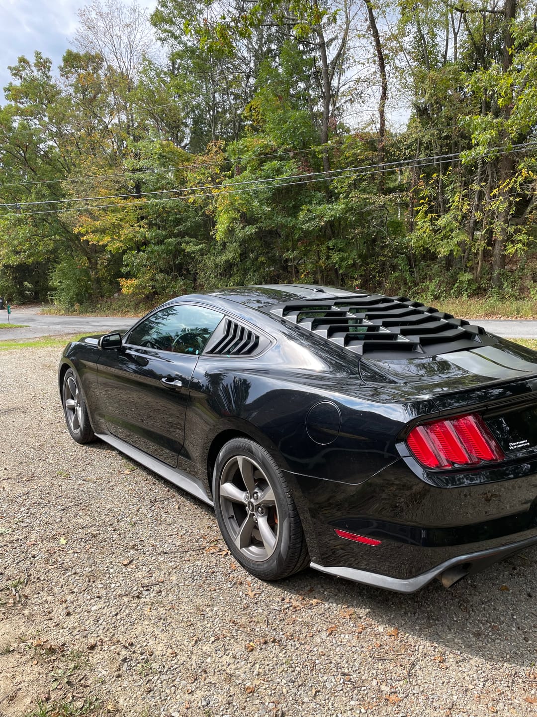 Customer photo review of Side & Rear Window Louvers Combo Lambo Style for 2015 - 2021 Ford Mustang
