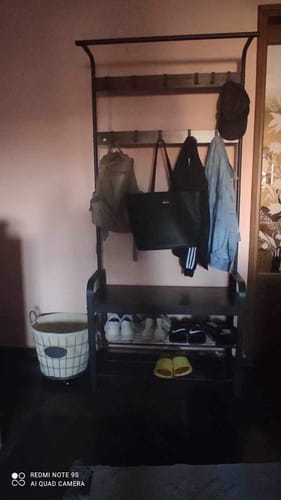 Customer photo review of Έπιπλο Εισόδου Κρεμάστρα Ρούχων Καλόγερος Ντουλάπα Παπουτσοθήκες για διάδρομο HS-R400B01