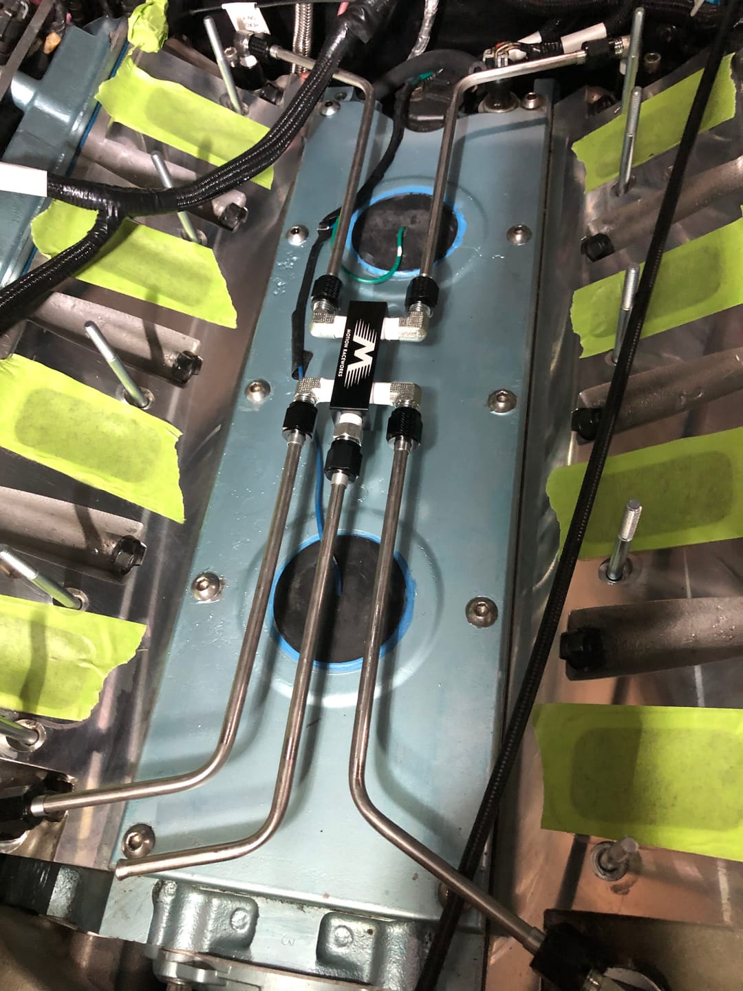 Customer photo review of Motion Raceworks LS Stainless Coolant Crossover Steel Steam Vent Kit 10-10005