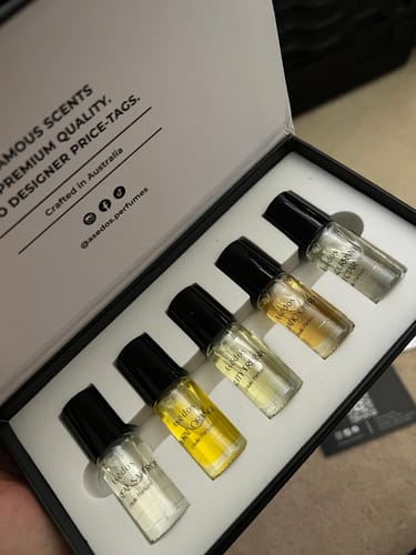 Customer photo review of Asēdos Perfume Oil Set - Her Collection