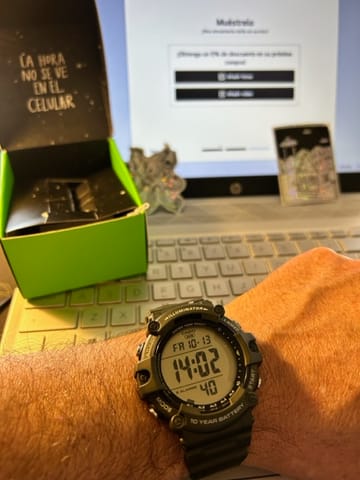 Customer photo review of Reloj Casio Vintage AE-1500WHX-3AVDF Verde