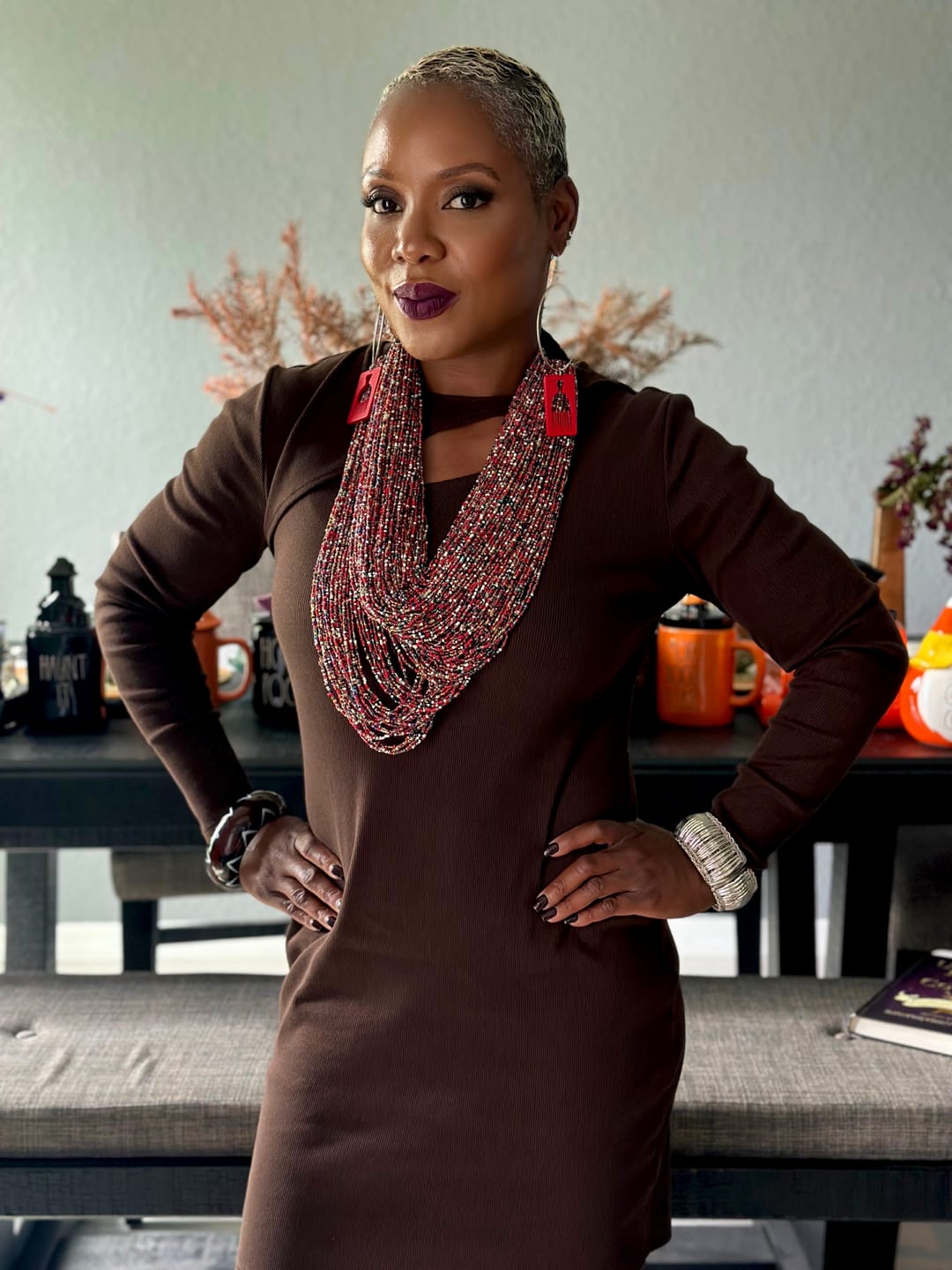 Customer photo review of Amuna Multi-strand Necklace