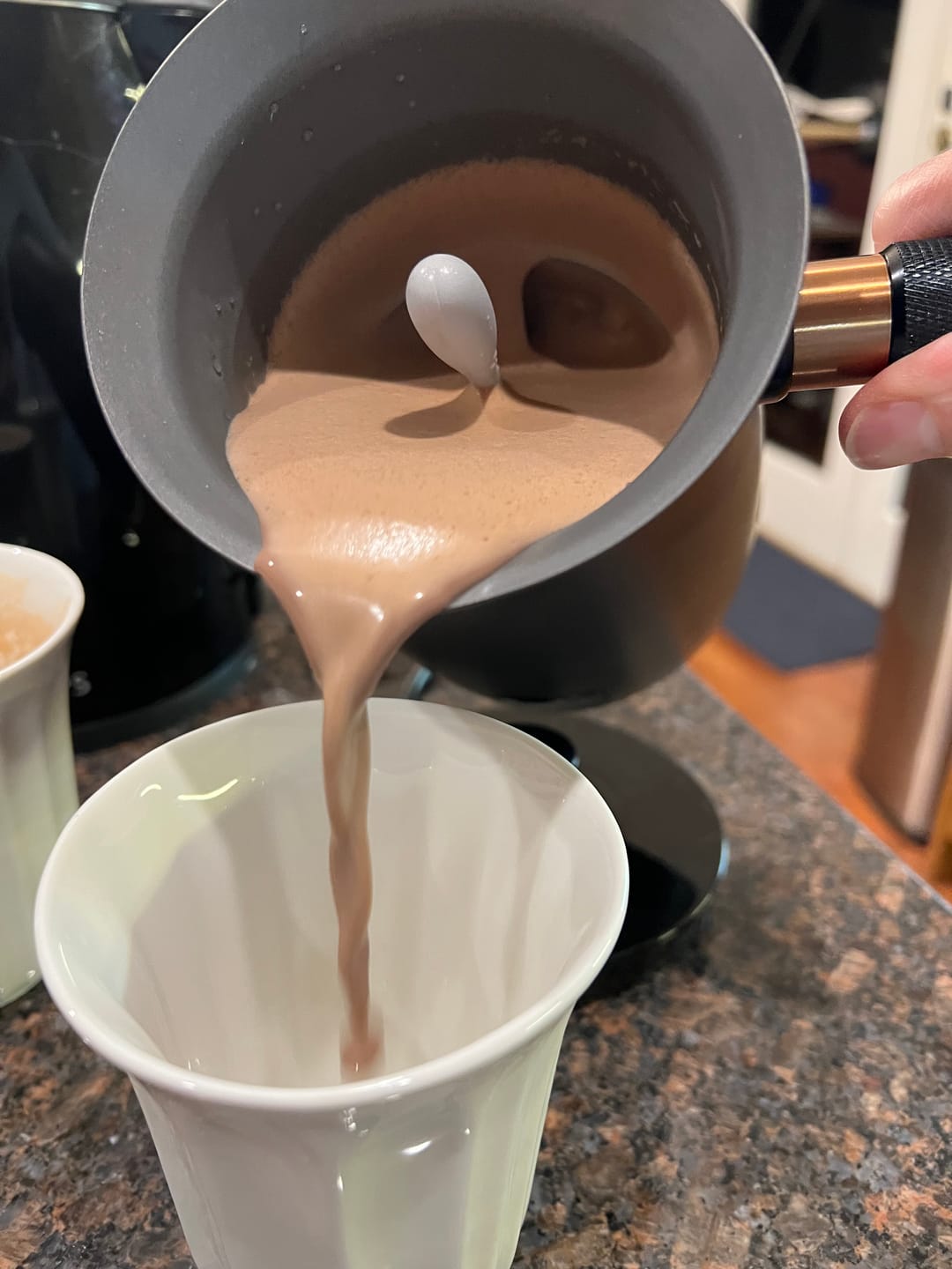 Customer photo review of Pumpkin Spice Hot Chocolate Flakes