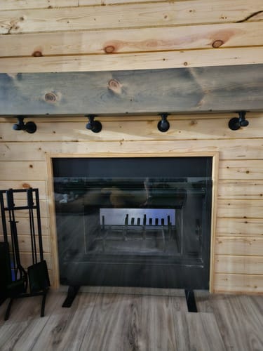 Customer photo review of Rustic Mantels