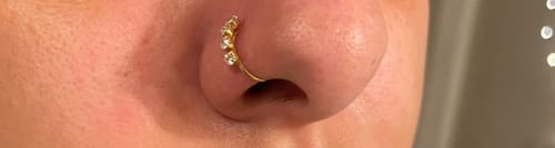 Customer photo review of Le vrai piercing Amalya