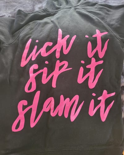 Customer photo review of Wet Pussy Hoodie