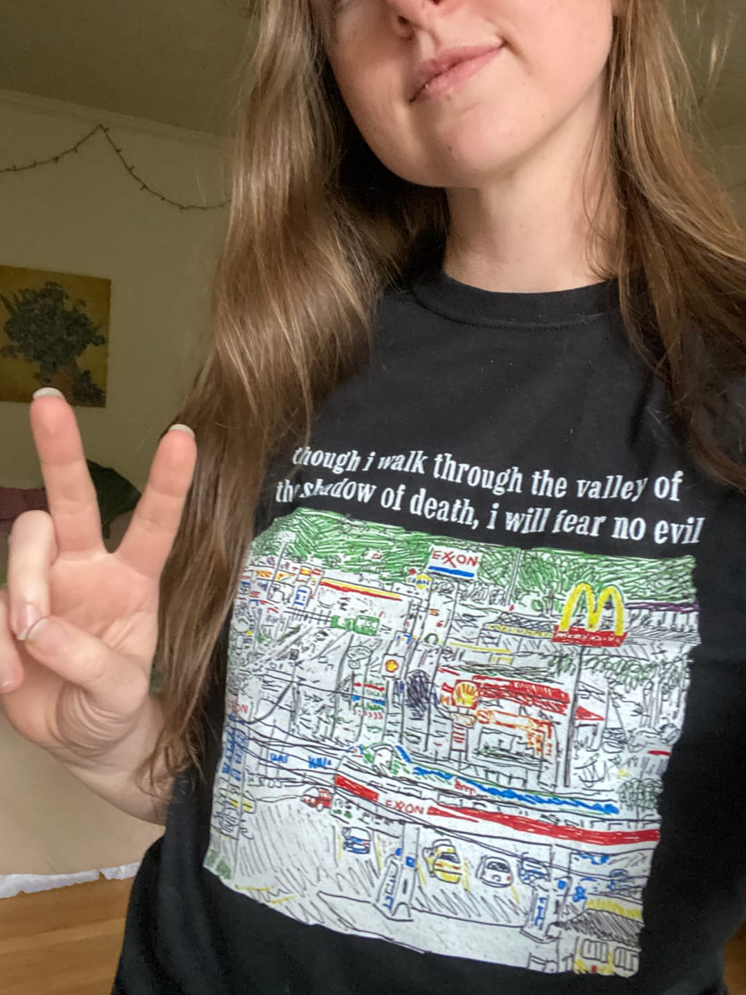 Customer photo review of FEAR NO EVIL TEE