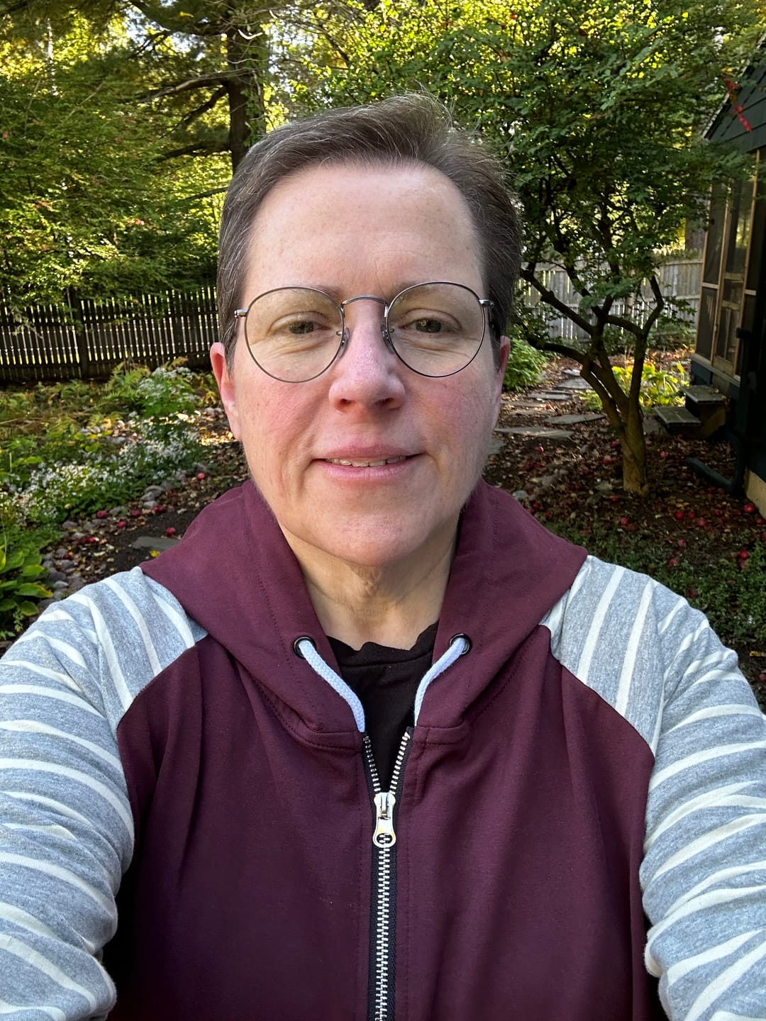 Customer photo review of Varsity Full Zip Woman's Hoodie