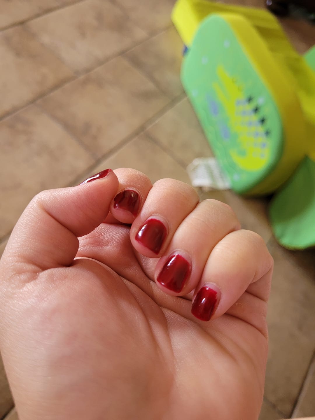 Customer photo review of Smalto Semipermanente LCI -  Rosso scuro