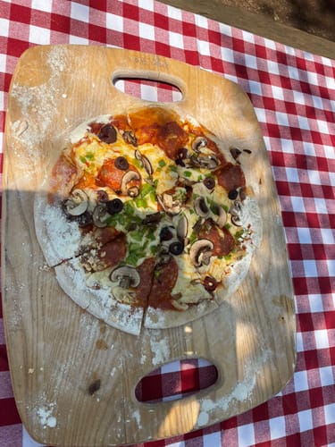 Customer photo review of Frozen Artisanal Wood Fired Pizza Bases 5X150G | Available in CPT & Gauteng Only