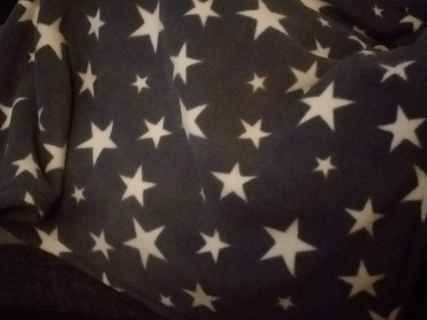 Customer photo review of White Stars Anti Pill Polar Fleece Fabric