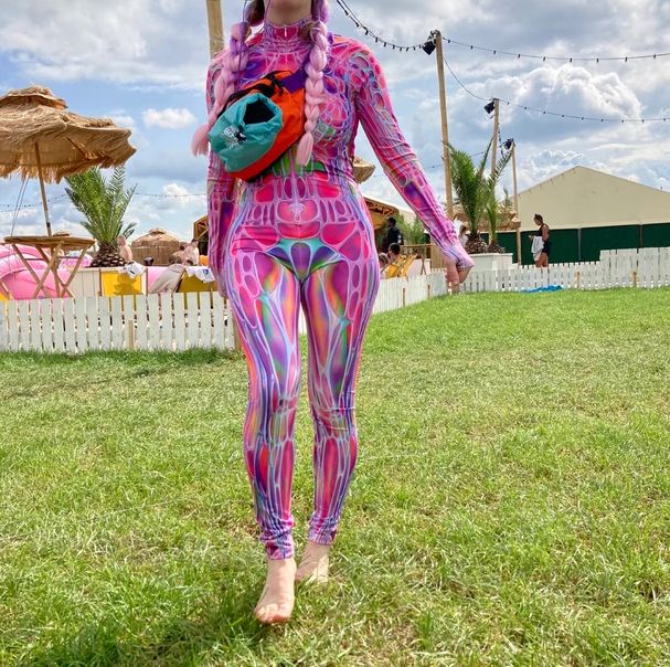 Customer photo review of Pink Morph Costume