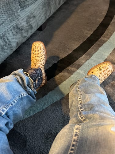 Customer photo review of ORIX CAIMAN NECK  | MEN SQUARE TOE BOOTS