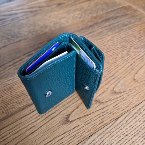 Customer photo review of Handmade RFID Soft Leather Purse