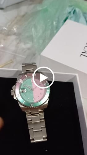 Customer video review of Pascal Royal Luxe Diamond Watch (Cotton Candy Bezel)