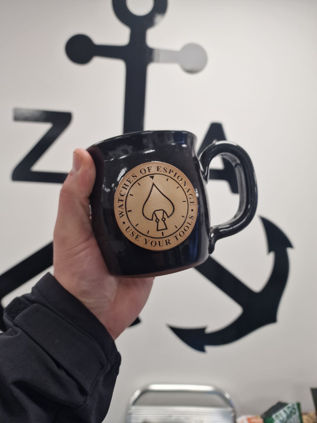 Customer photo review of Use Your Tools Coffee Mug