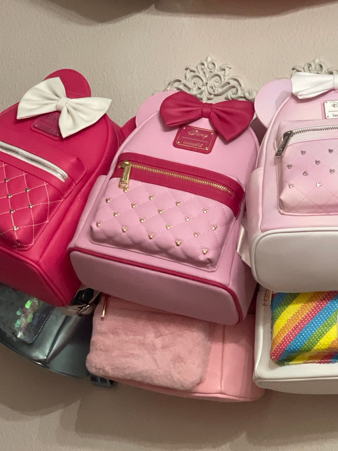 Customer photo review of 707 Street Exclusive - Loungefly Disney The Minnie Mouse Classic Series Mini Backpack - Strawberry Macaron