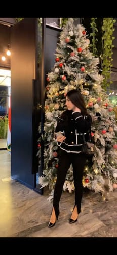 Customer photo review of Denise Tweed Sherpa Jacket