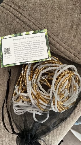Customer photo review of Ohemaa Lux African Waist Bead (set of 4) by KENTELL
