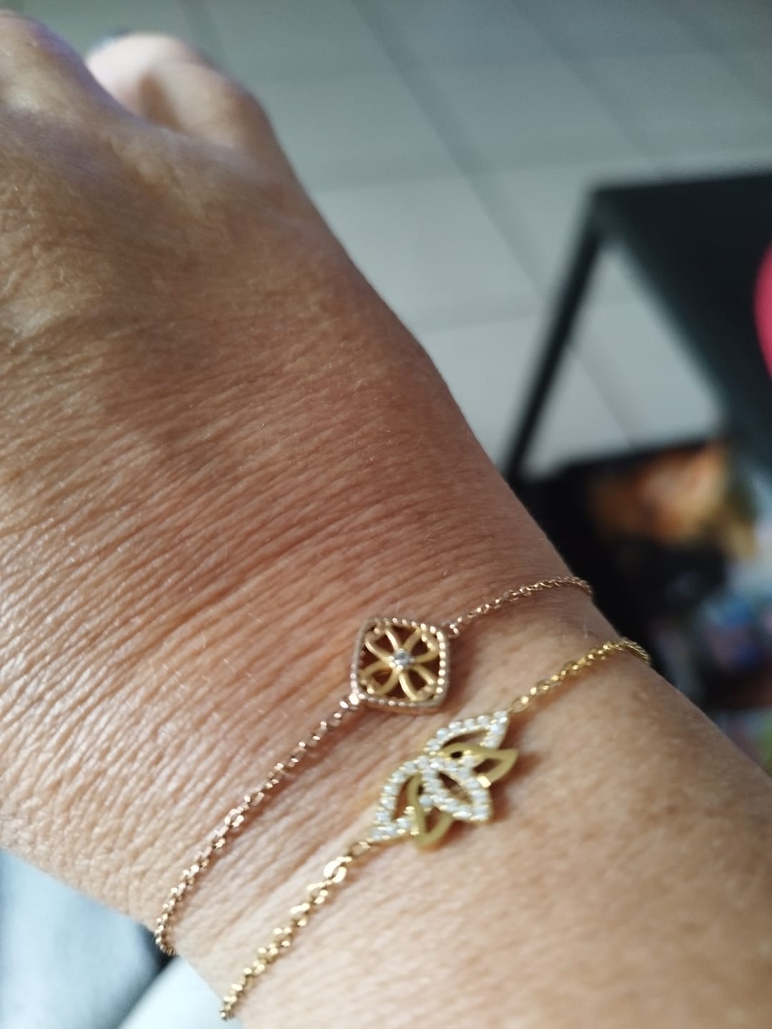Customer photo review of LOTUS - Bracelet fleur de lotus et zirconias