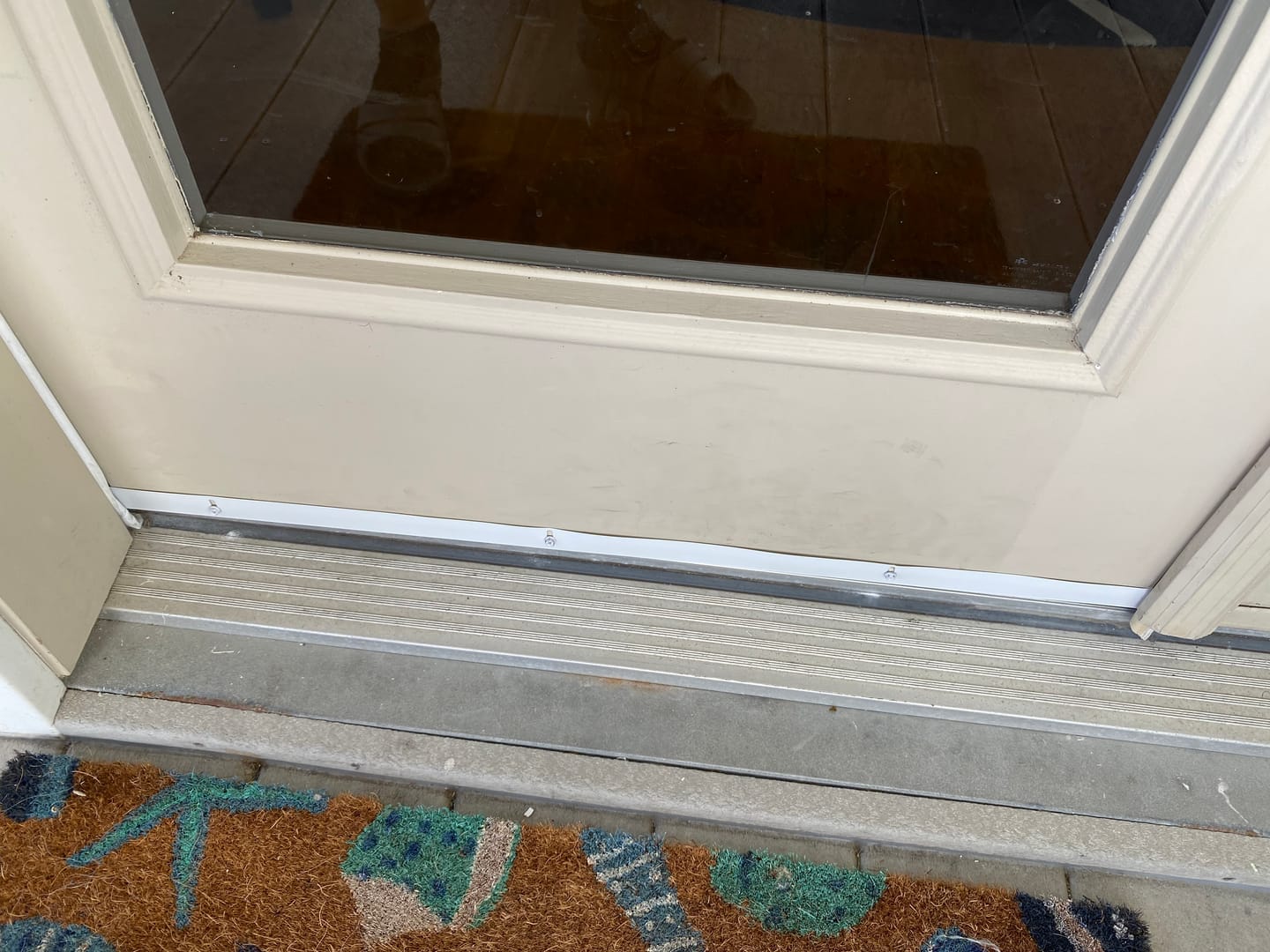 Customer photo review of 36" Universal Wrap-Around Door Sweep