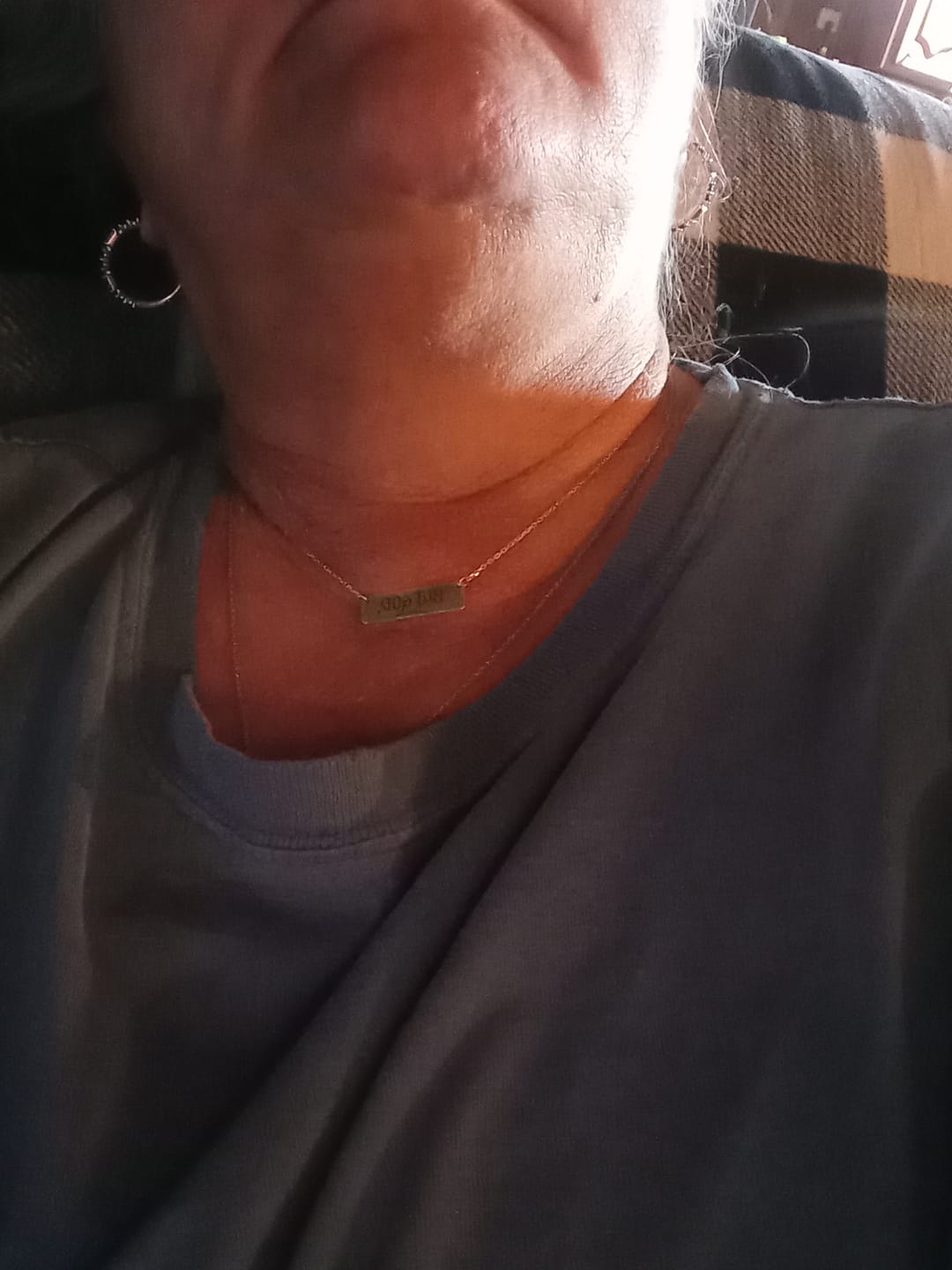Customer photo review of but God necklace