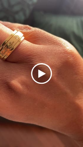 Customer video review of This Too Shall Pass Spinner Ring