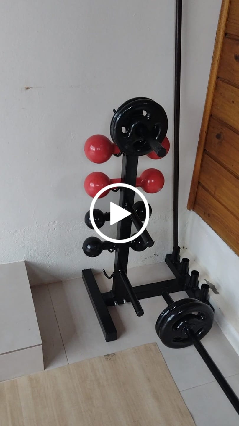 Customer video review of Suporte Profissional P/ BarraS E Anilhas 200kg