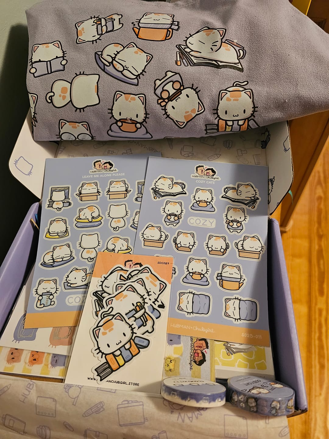Customer photo review of Cozy Cat Box Set