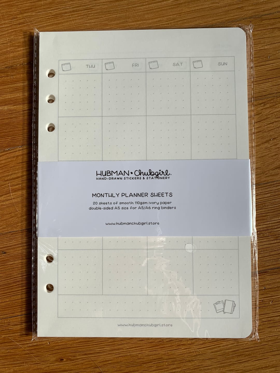 Customer photo review of Planner Inserts - Monthly