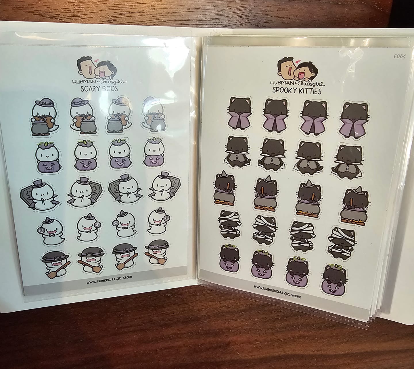 Customer photo review of Scary Kitties Planner Stickers