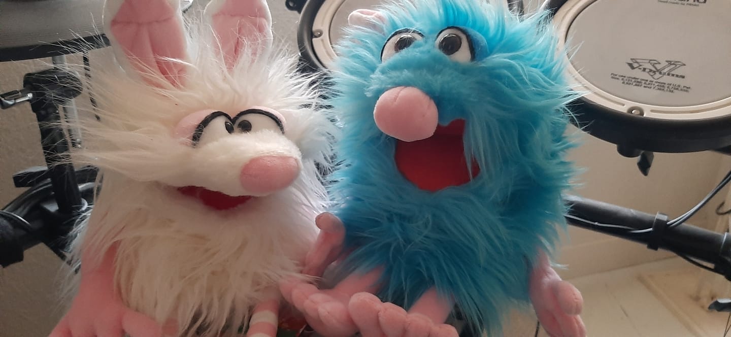 Customer photo review of Lapin Blanc Marionnette