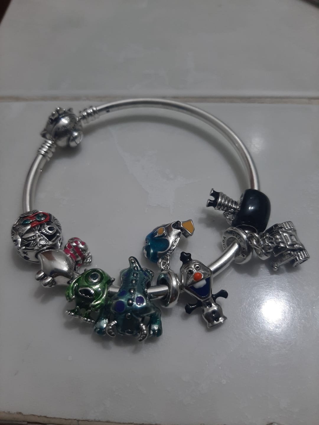 Customer photo review of Pulsera Copo de Nieve