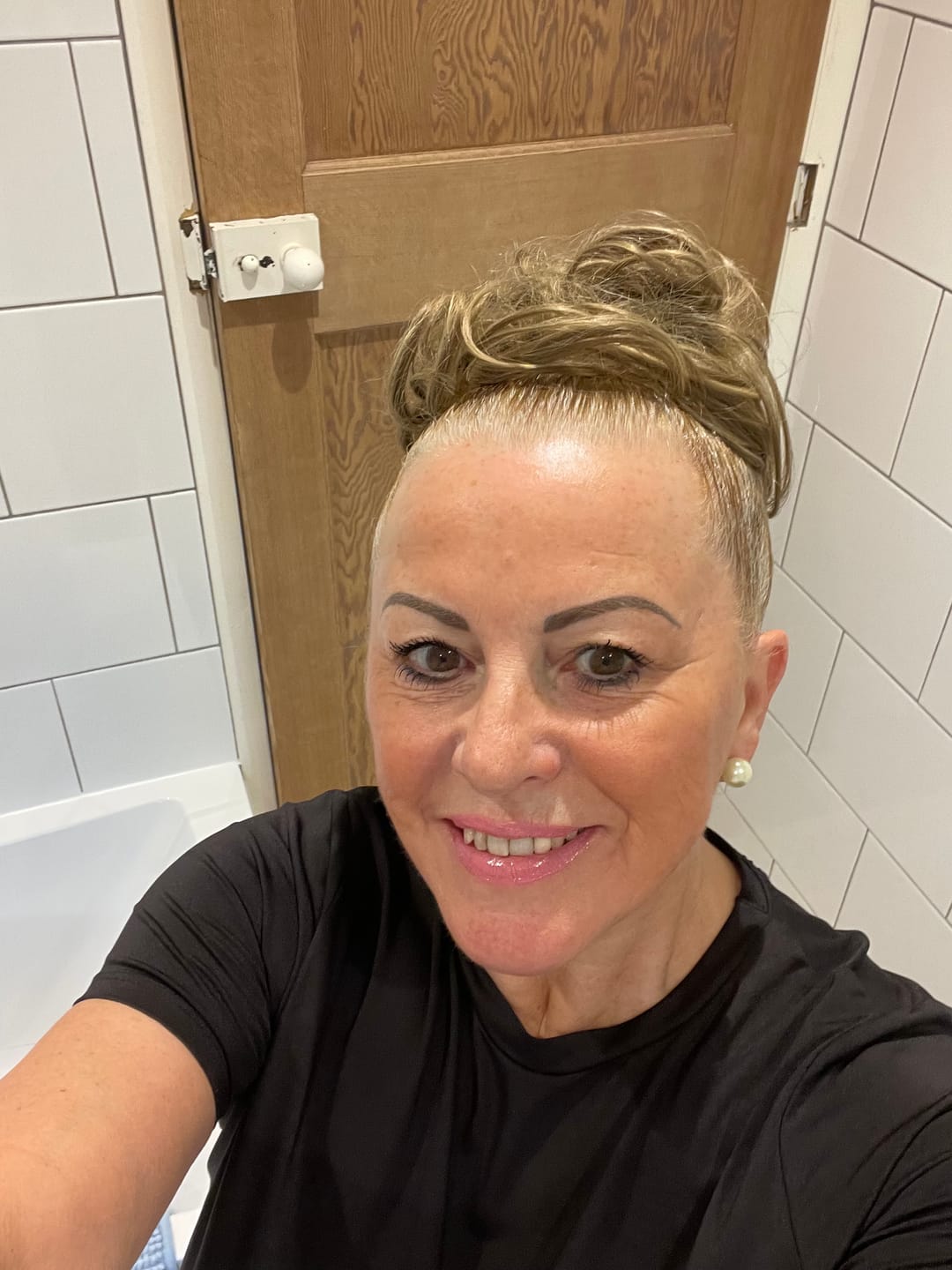 Customer photo review of Flicky Messy Scrunchie Bun