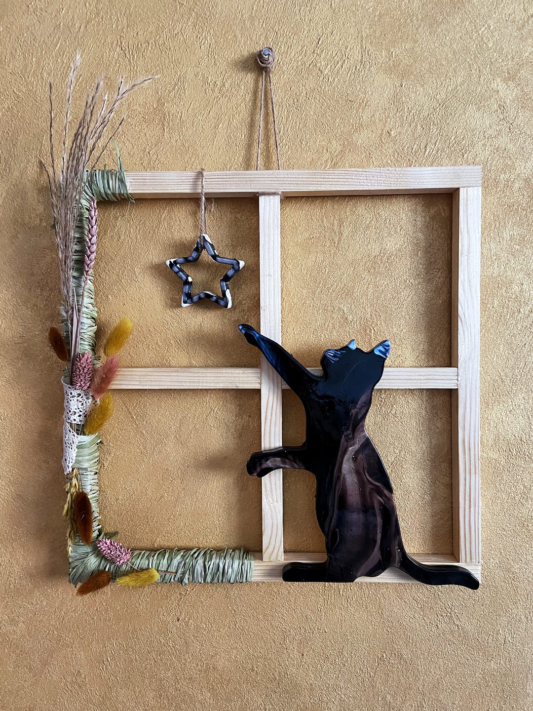 Customer photo review of Unfinished Wood Playing Cat Shape - Craft - up to 36"