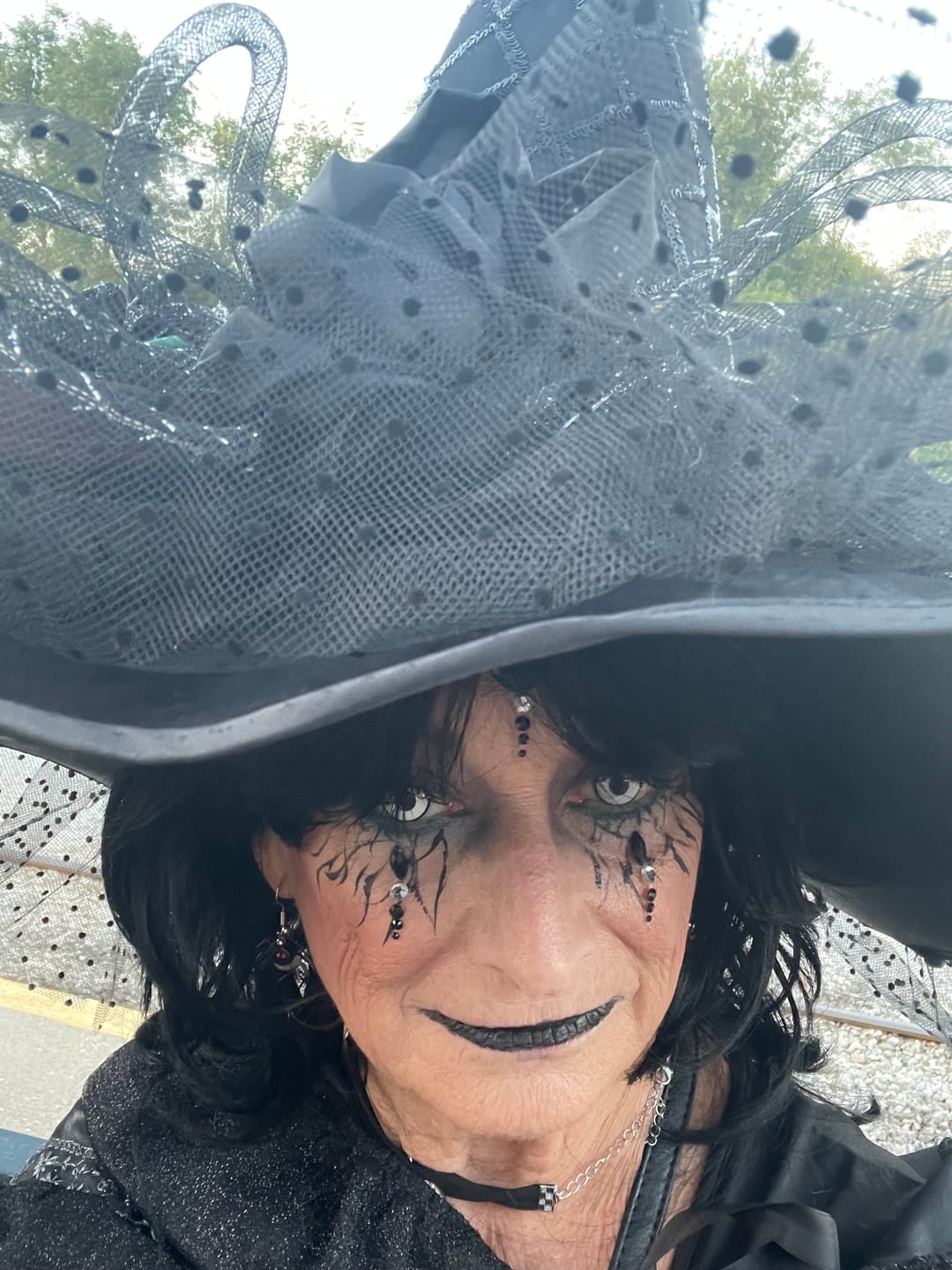 Customer photo review of Halloween Cosplay White Manson Prescription Colored Contact Lenses