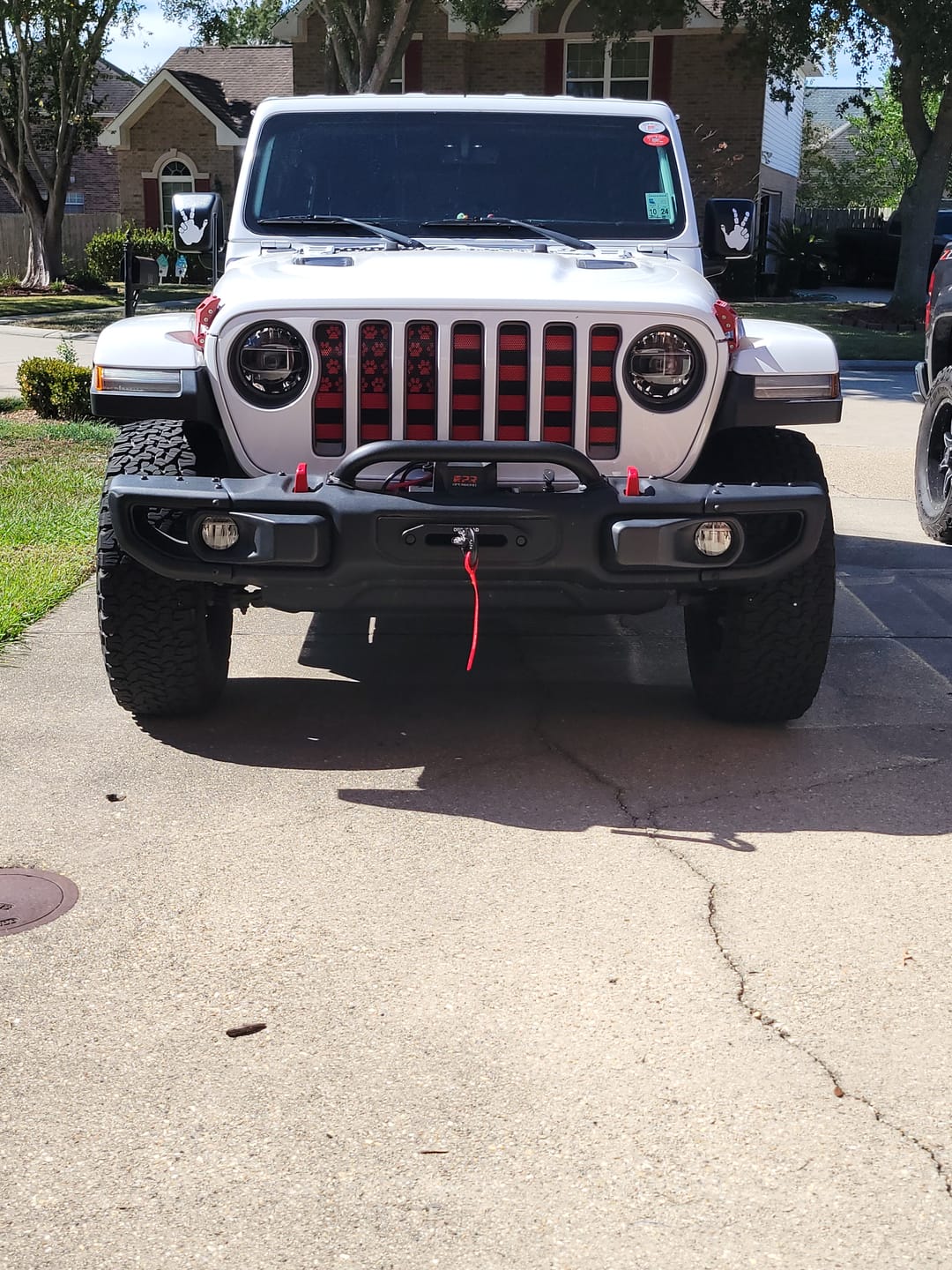 Customer photo review of OPENROAD 13,000 lbs Winch with Synthetic Rope - Panther Series 2s