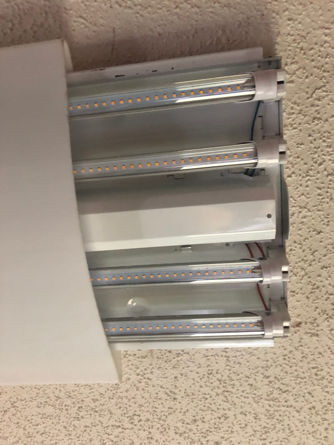 Customer photo review of 4ft 12W VersaT8 LED Tube - Ballast Compatible or Bypass - (UL)