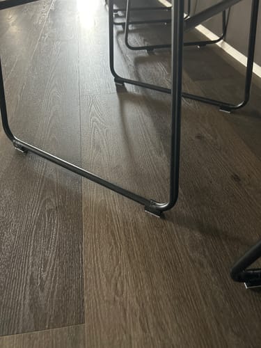 Customer photo review of Black Clip-on Felt Sled Chair Glide - 10-13mm | Floor Protection